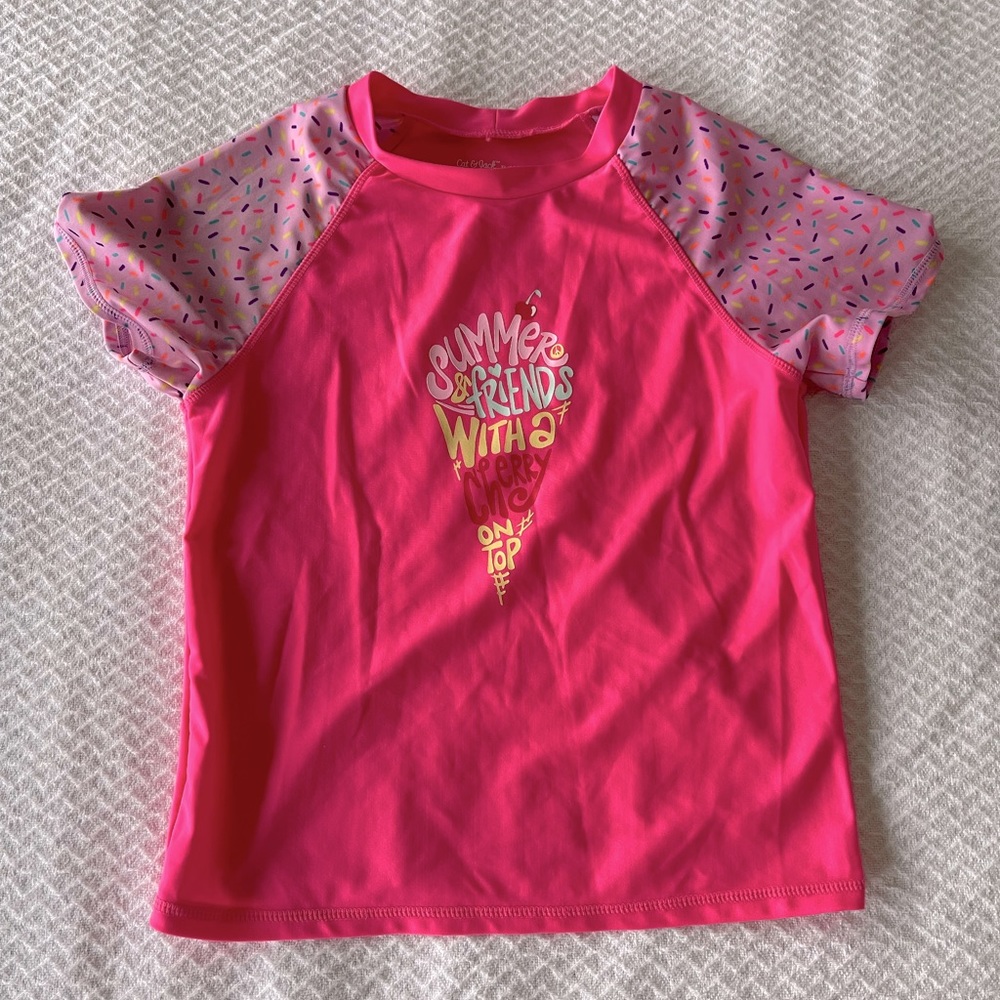 Cat & Jack Ice Cream Summer Swim Shirt